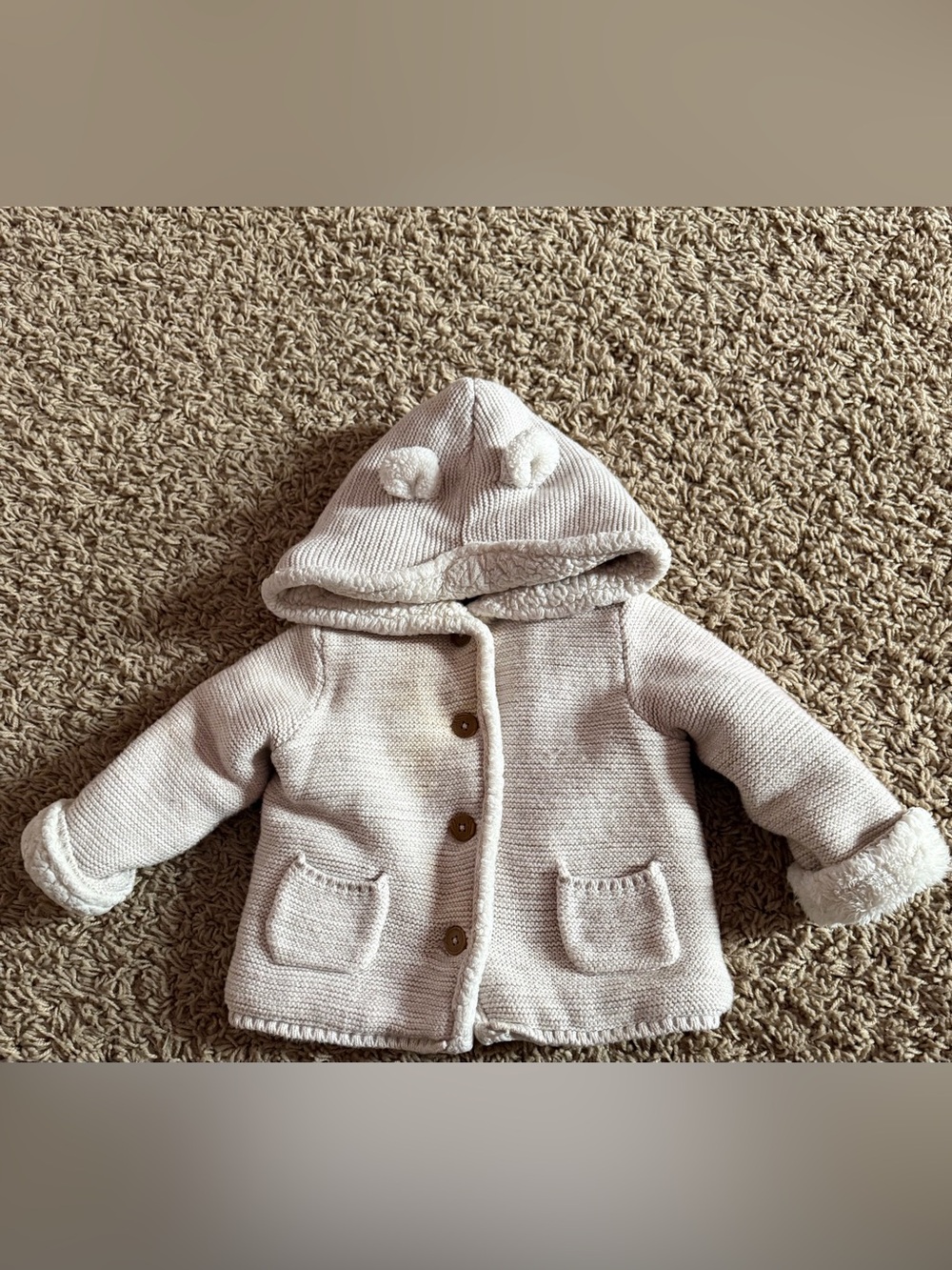 Carter’s 24M Sherpa-Lined Hooded Sweater Jacket